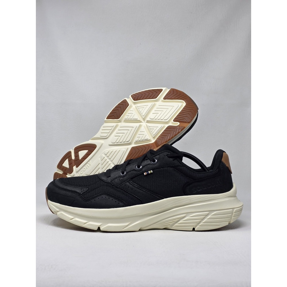 Saucony Metro Glide PWR Size 10.5 Mens Black/White Sneaker Shoes S21003-100 New
